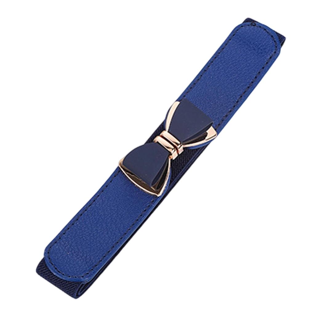 Women's Stretch Waistband Slim Elastic Belt Waist Cincher Band with Fashion Clasp for Outfits Dresses Jackets