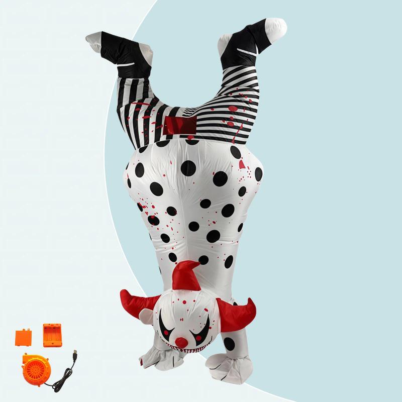 Funny Cartoon Clown Inflatable Costume for Halloween Party Performance