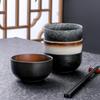 Japanese Ceramic Rice Bowl - Personalized, Simple Design for Single Serving
