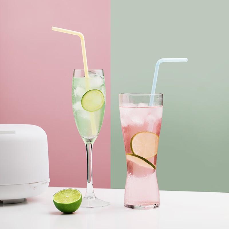 Camellia Individually Wrapped Disposable Bent Straws