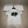 Superior Jacquard Clover Knit Round Neck Short Sleeve Casual Versatile Top for Summer 2026
