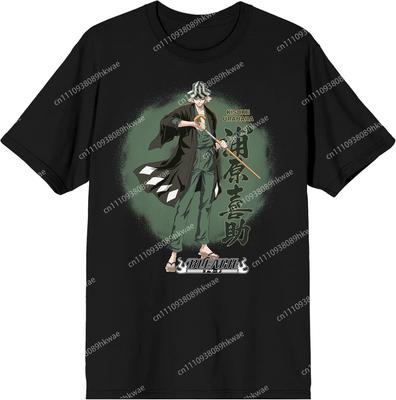 Bleach Kisuke Urahara Unisex Nero Moda Casual Divertente Maglietta S6xl