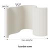 18-Panel Curved Folding Screen Divider – Japanese Style Retractable Wall for Live Broadcasts