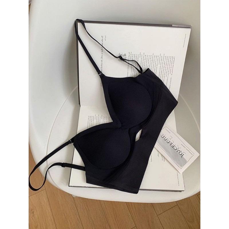 Hollow Seamless U Back Backless Push Up Sexy Wireless Bra For Women