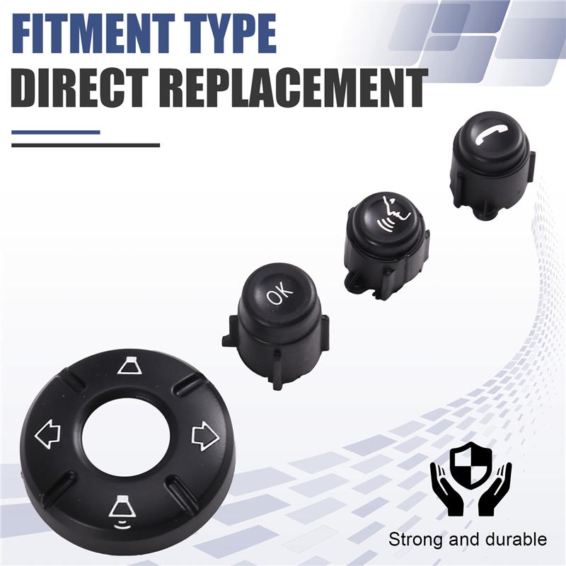 A58X-For MINI Cooper F60 F57 F56 F55 Steering Wheel Control Button Multifunction Lid 61319360507 61319360508 Car Accessories