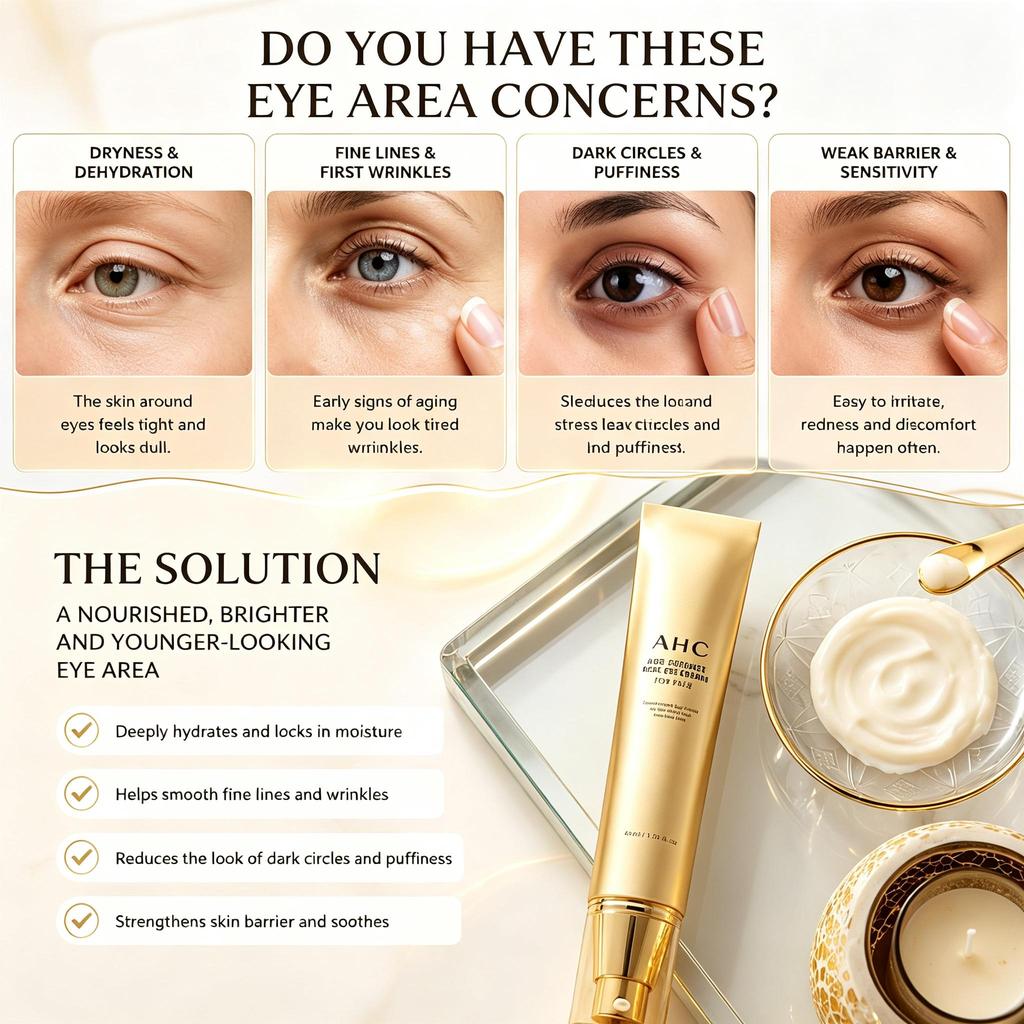 AHC Age Defense Real Eye Cream For Face 40ml*2pc