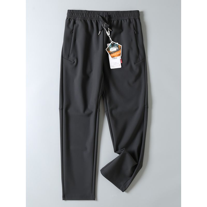 Trade Softshell Pants with Five-Proof Technology Fabric, Graphene Heat-Retaining, Autumn and Winter Thermal Outdoor Sports Casual Pants for Men