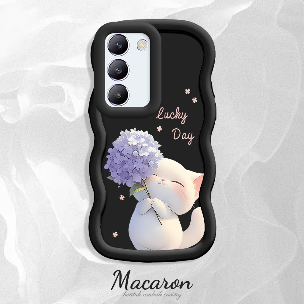 

Окрашенный узор Big Wave Edge Мягкий силиконовый материал Macaron чехол для телефона противоударный защитный резиновый чехол для OnePlus Vivo Motorola Moto Motorola Moto G05 чёрный