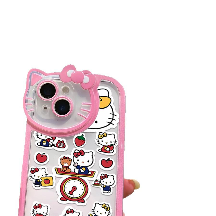 3D TK Cute Sanrio KT Cat Phone Case for Apple 16