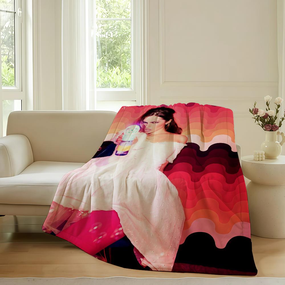 American singer Addison Rae Blanket For Sofa Office Bed Plane Travel Sleep Read Relax Camping Soft And Warm