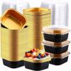 30/10PCS Square Aluminum Foil Baking Boxes Biscuit Sealed Packaging Box Cake Chocolate Handmade Baking Cup Party Dessert Decor