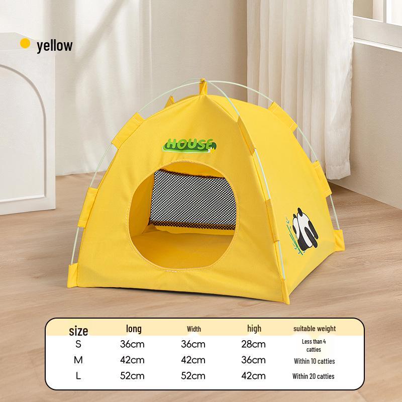 All-Season Foldable Pet Tent for Cats and Dogs - Breathable Outdoor Mat