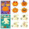 6 Halloween Face Changing Stickers Holiday Characters Puzzle Stickers Kids Fun Halloween Stickers