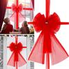 Double-Layer Luxury Door Fully Wrapped Red Extra Large Bow Ribbon Elegant Traditional Christmas Tree Fireplace Decoration