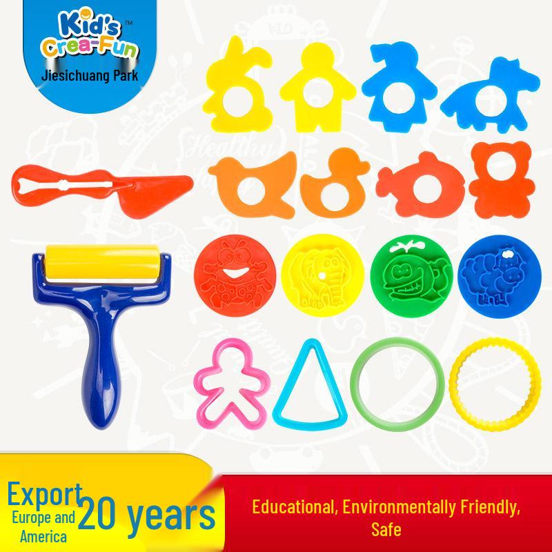 Children's DIY Color Clay Craft Kit: Includes Leather Clay, Glue Machine, Needle Cylinder, Noodle Maker, Dessert, Cake, and Bread Making Tools.