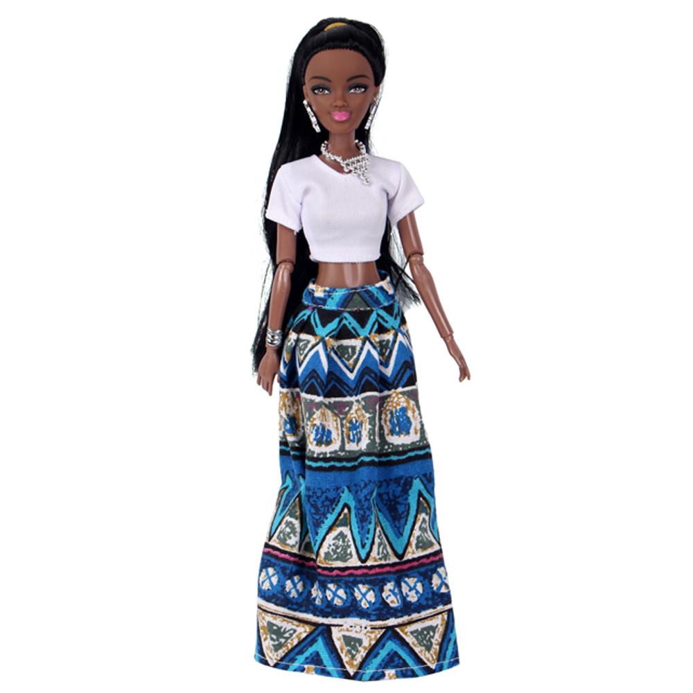 Baby Movable Joint  Doll Toy Black Doll Best Gift Toy