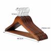Durable Wood Hangers Swivel Hook Non-Slip Coat Hangers New Wooden Clothes Hangers  For Shirts
