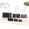 10 STÜCKE Metall Büroklammer 19 25 32 41 51mm Foldback Metall Binder Clips Schwarz Griffklemmen Papier Dokument Büro Schule Schreibwaren