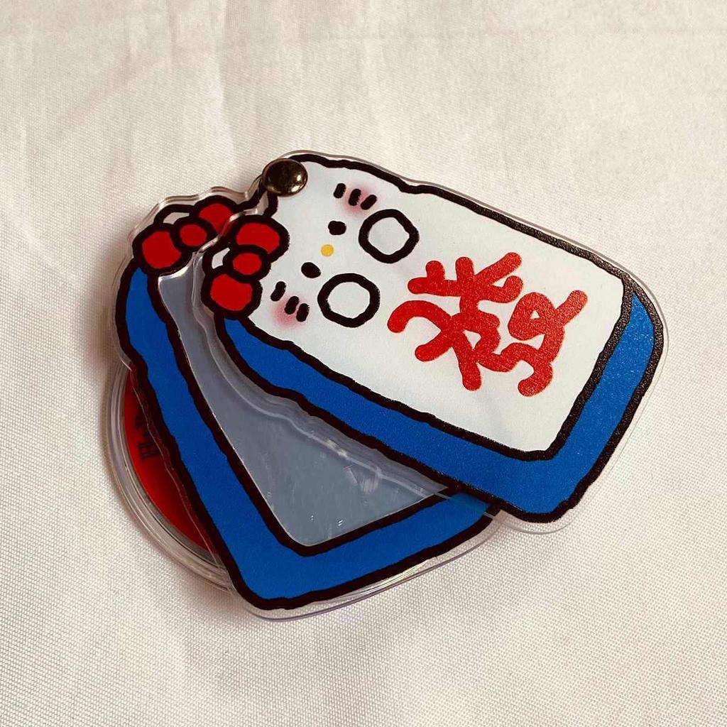 Cartoon Cute Mirror for MagSafe Holder: Super Strong Magnetic Desktop Airbag, Retractable for Women