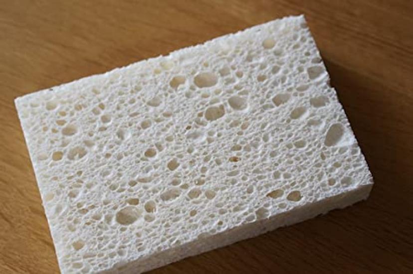 Nippon Insole Industry Cellulose Kitchen Sponge Made in Japan Absorbent Quick Drying Kitchen Dishwashing White Set of 12