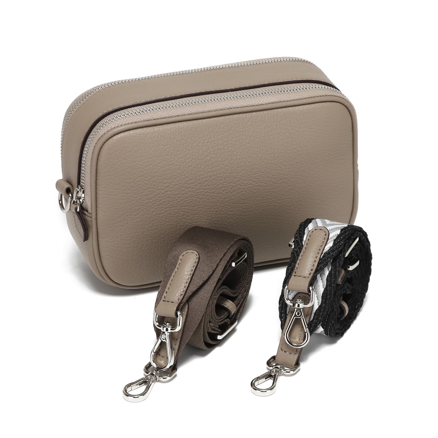 

Imai Bag Tostato Genuine Leather Simple Shoulder Bag Body Bag Box Bag Shoulder Crossbody Pochette Bag 99433N [QUAY] Women s (Greige)