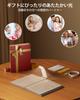 Glocusent 12-LED Rechargeable Book Light, Bedside Clip Light, 5 Warm Colors X 5 Brightness Levels, 100 Hours Continuous Use, Eye-Friendly Light