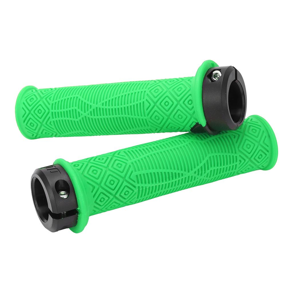 2Pcs Bike Handle Grip Rubber Anti Slip Wear Resistant Ergonomic Hollow Design Bike Handlebar Grips Cover