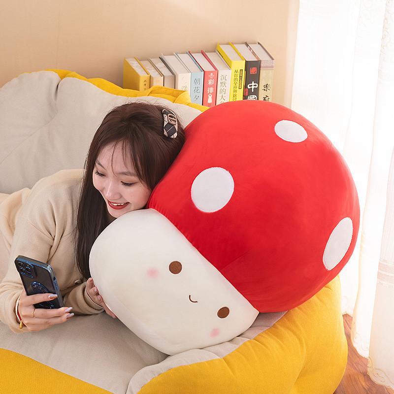 Mushroom Adorable Plush Toy Stuffed Doll With Pp Cotton Filling For Kids Gift