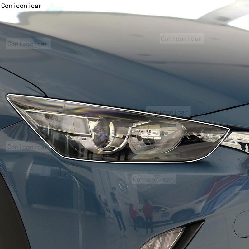 Autoscheinwerfer-Schutz Transparente Kratzfeste Schutzfolie TPU-Aufkleber für MAZDA CX-3 2016-2024 Zubehör