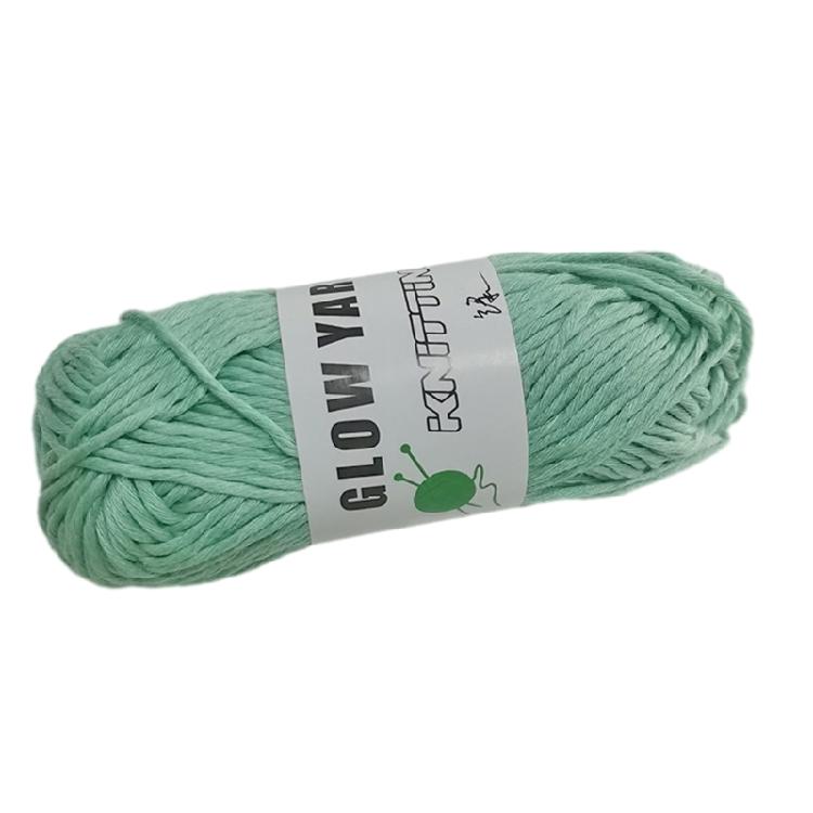 2mm Glowing Cotton Yarn for Handmade Hat Crochet Thread Supplies Knitting Yarn