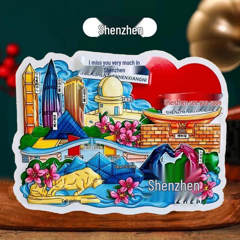 3D PVC Landmark Refrigerator Magnets