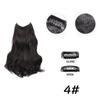 Bybrana V-shaped micro curly hair extensions worn with natural synthetic wigs