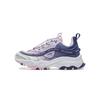 Li Ning Kids Fashion Non-Slip Low-Top Casual Shoes Kids Sneaker Purple YKCU192-4