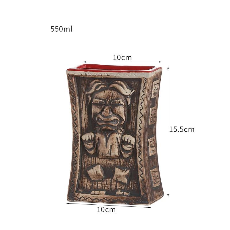 60 Types Ceramic Hawaii Tiki Mugs Creative Cocktail Glasses Beer Glass Martini Glasses Wine Glass Funny Cup Gift for Men