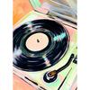 Retro Musical Art Canvas Poster Record Player Musical Instrument Painting Prints Canvas Wall Art Home Room Music Decor
