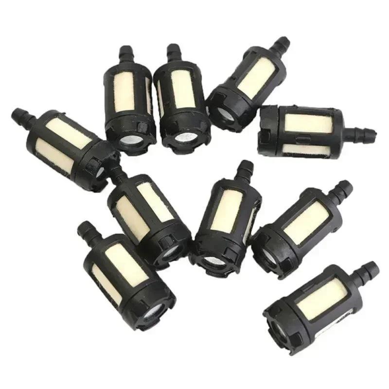 10 Pack Universal Fuel Filter for Gas Oline Garden Equipment, Ideal for Grass Trimmers and Chainsaws