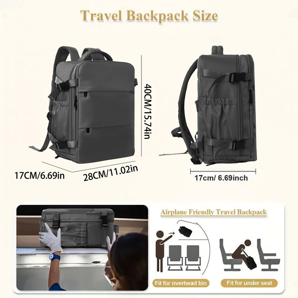 Travel Backpack Large Capacity Polyester Multifunctional Daypack For Leisure Trips