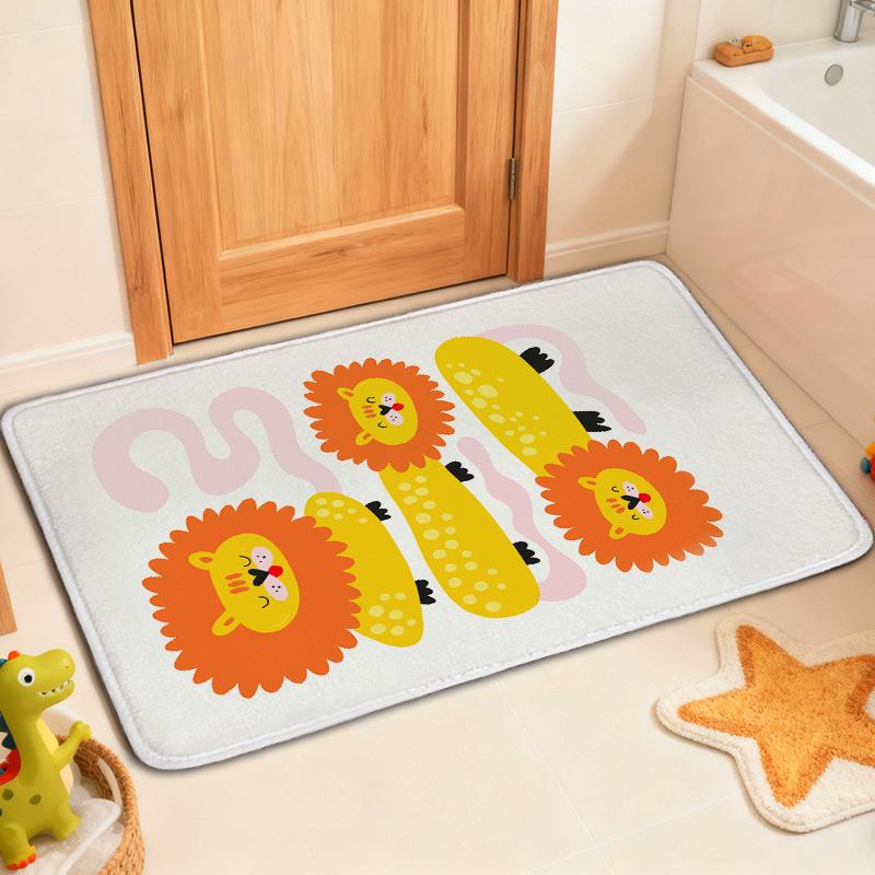 Entrance Door Mat Bathroom Carpet Anti Slip and Absorbent Floor Mat Household Foot Mat Door Anti Slip Mat