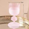 High-value Pink Frosted Shell Niche Glass Cocktail Glass, Personalized High-end Girls Glass Wine Glass