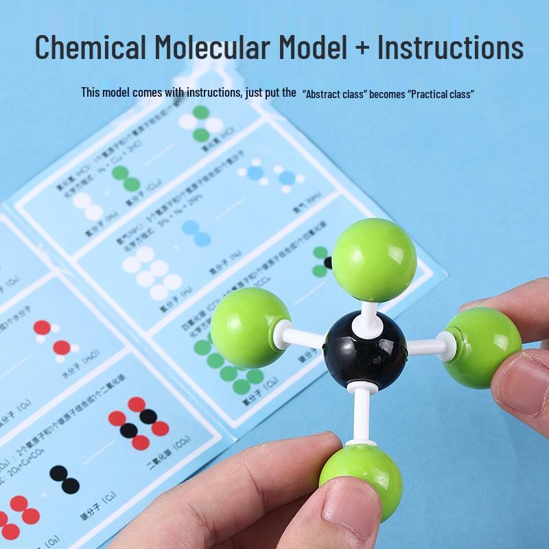 High School Chemistry Molecular Structure Model - Organic Atomic Ball and Stick Set