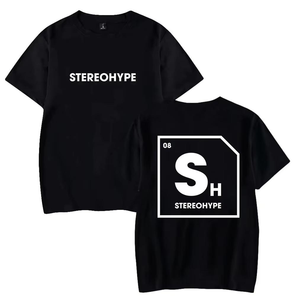Mode Freizeitbekleidung Herrenhemden James Hype Stereohype T-Shirt Rundhalsausschnitt Kurzarm Sweatshirt Hip Hop Kleidung Kinder Damen Oberteil