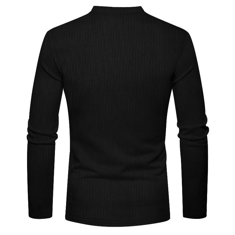 Men's 2025 Corduroy Henley Slim Fit Long Sleeve T-Shirt