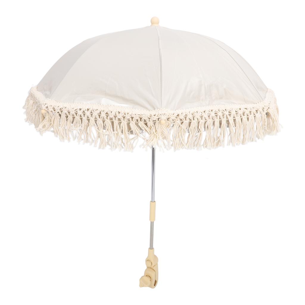 Kinderwagen Schirm Sonnenschutz UV-Schutz Winkelklemme Zum Aufklemmen Baby Sonnenschirm für Strandkorb Kinderwagen