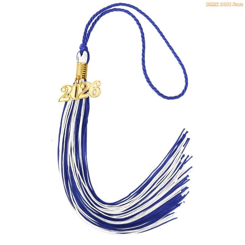 K1AE Class of 2026 Graduation Tassels Ornament With Year Charm For Academic Gowns Caps Bachelor Robe Graduation Ceremonies