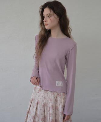 Aueonoseuteljia Lisse Merrow T-Shirt_Dusty Pink(O26Tp01)