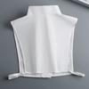 Perfect Match Elegant Stand Fake Collar For Women Half Shirt Detachable Lapel Collar Removable False Blouse Tops Neck Collar