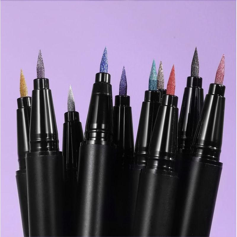 HANDAIYAN - Vivid Metallic Luster Liquid Eyeliner - 10 Colors