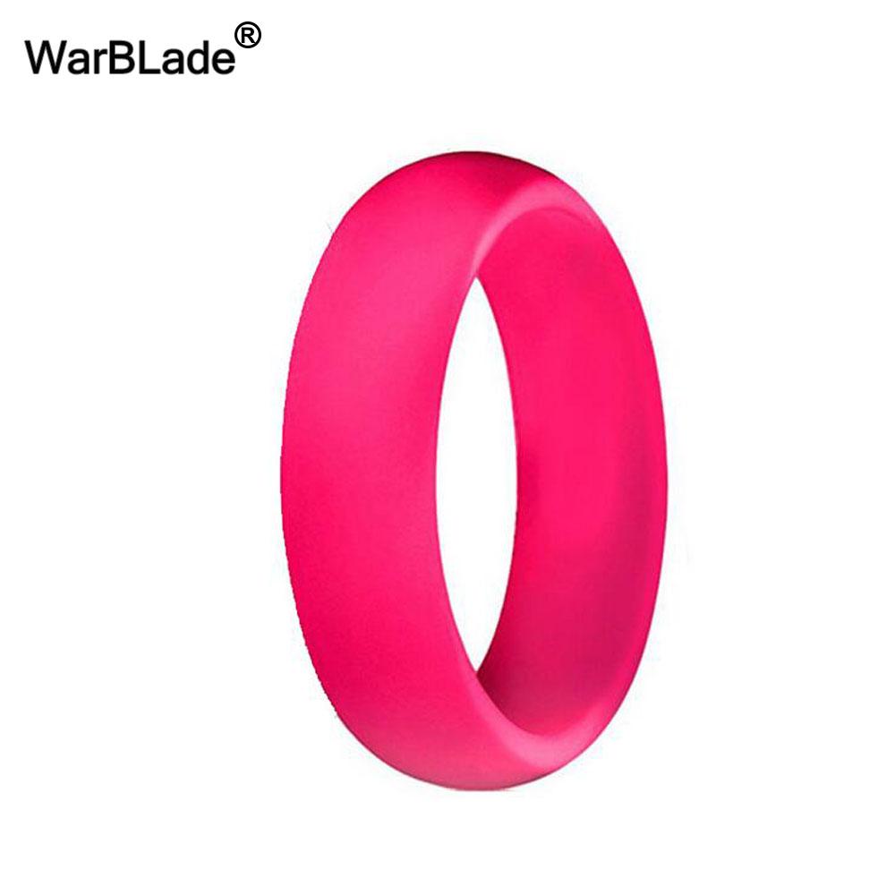 WarBLade 5.7mm Anelli in Silicone Alimentare FDA per Donne Matrimonio Elastici in Gomma Anello Dita in Silicone Flessibile Ipoallergenico