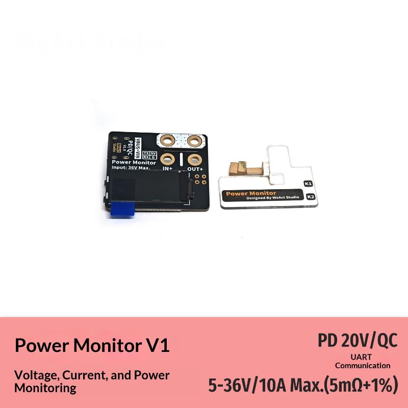 1 Set 36V 10A Max Power Monitor Module With Xt60 Connector Pd Qc Support For Rc Drone Battery Power Detection