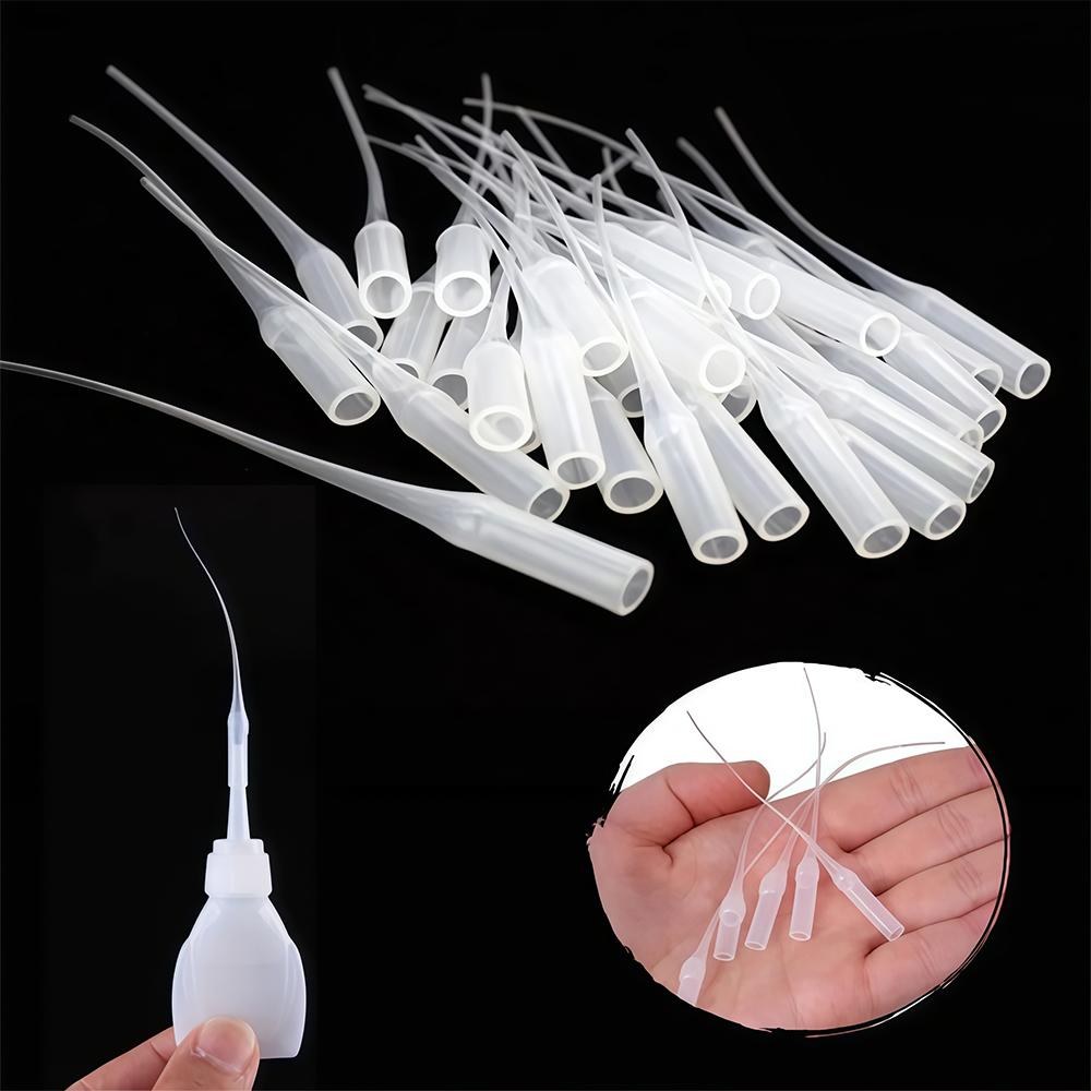 Disposable Super Glue Extender Tips, Precision Micro Applicator Nozzles for DIY Craft Model Building Electronics Repair Adhesive Dispensing